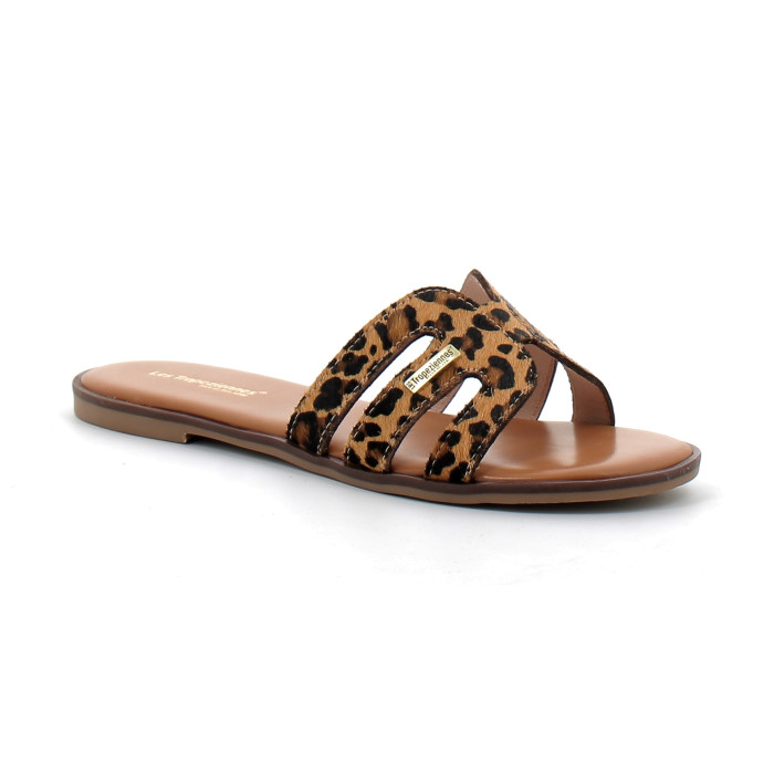 Mules femme à imprimé animalier
