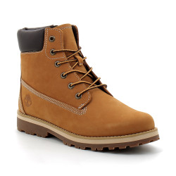 Botte à lacets et zip Courma Kid pour junior en jaune