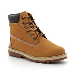 Botte à lacets et zip Courma Kid pour enfant en jaune